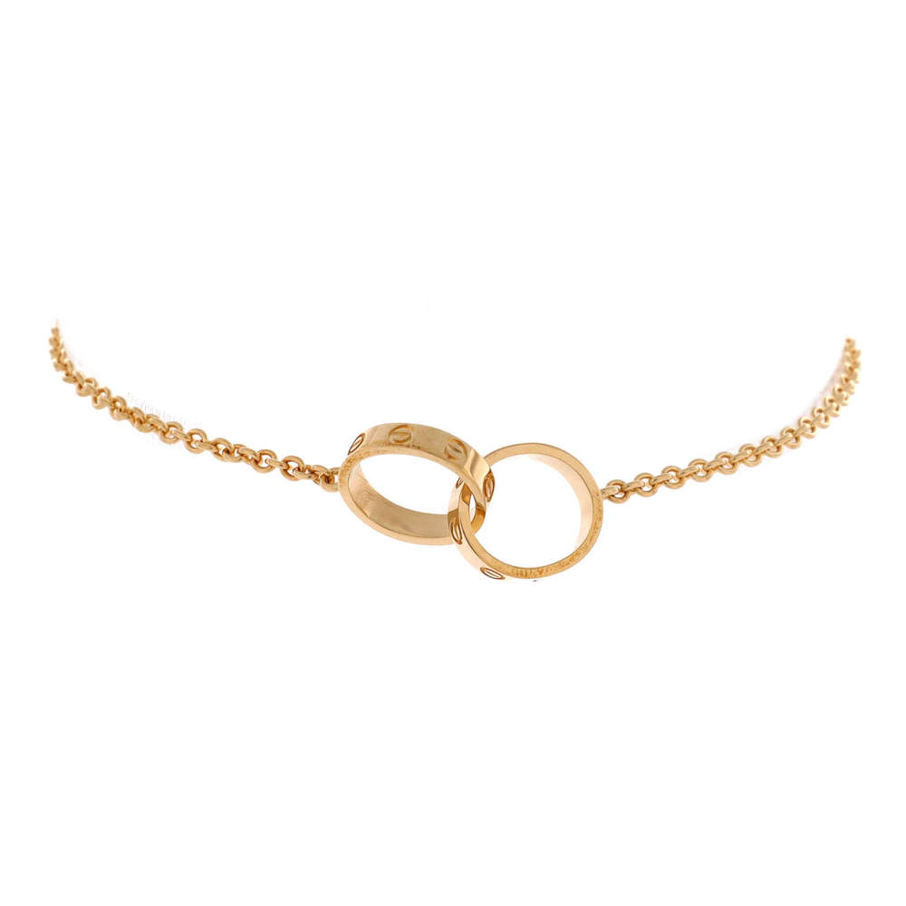 Cartier Love Interlocking Bracelet 18K Yellow Gold